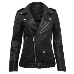 Women's black leather  Jacket